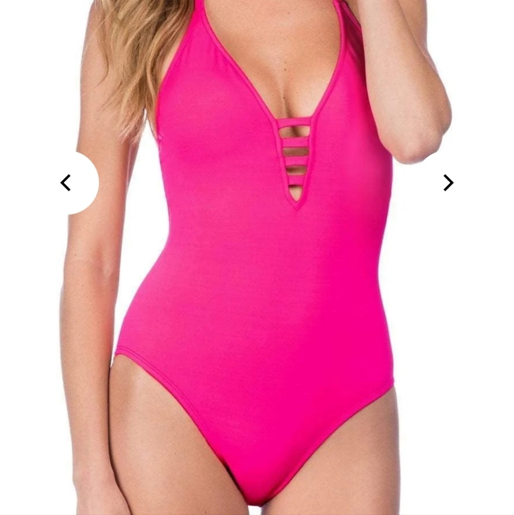 La Blanca Hot Pink One Piece Swimsuit